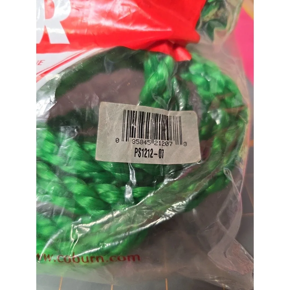 Coburn Cow & Horse Polypro Halter PS1212 Green Adjustable 13' Long 10